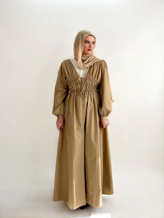Dalal Tie Abaya Camel